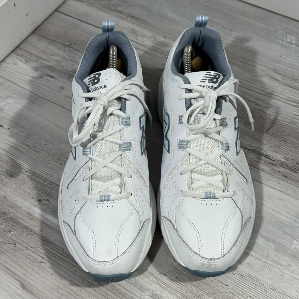 New Balance 608 Women's White Light Blue‎ Size 12 D WX608WB5